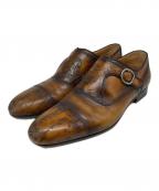 Berlutiベルルッティ）の古着「モンクストラップシューズ」｜ブラウン