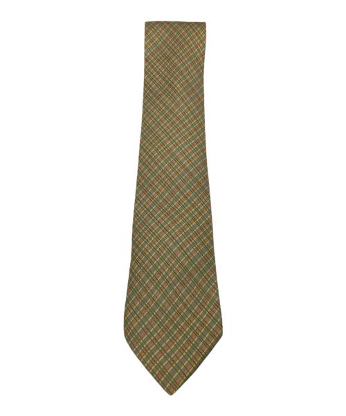 HERMES（エルメス）HERMES (エルメス) ネクタイ ベージュ×オレンジ×グリーン サイズ:不明の古着・服飾アイテム
