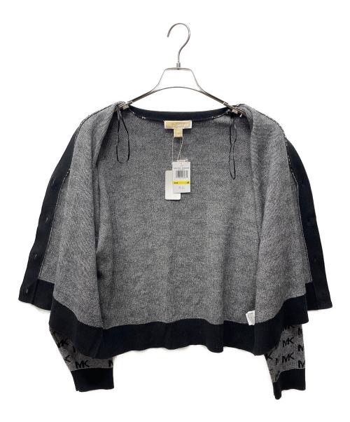 MICHAEL KORS（マイケル・コース）MICHAEL KORS (マイケル・コース) カーディガン グレー×ブラック サイズ:M 未使用品の古着・服飾アイテム