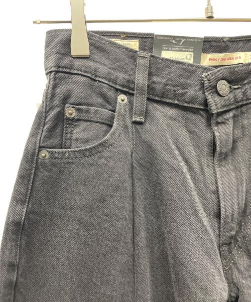 LEVI'S（リーバイス）LEVI'S (リーバイス) BAGGY DAD WIDE LEG ブラック サイズ:W23 未使用品の古着・服飾アイテム