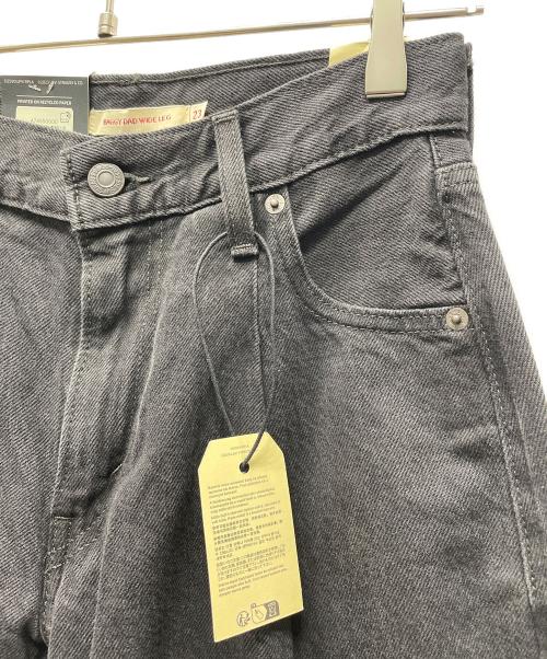 LEVI'S（リーバイス）LEVI'S (リーバイス) BAGGY DAD WIDE LEG ブラック サイズ:W23 未使用品の古着・服飾アイテム