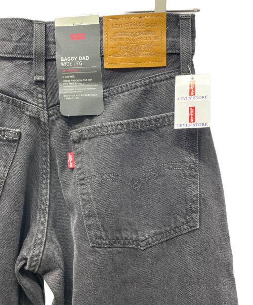 LEVI'S（リーバイス）LEVI'S (リーバイス) BAGGY DAD WIDE LEG ブラック サイズ:W23 未使用品の古着・服飾アイテム