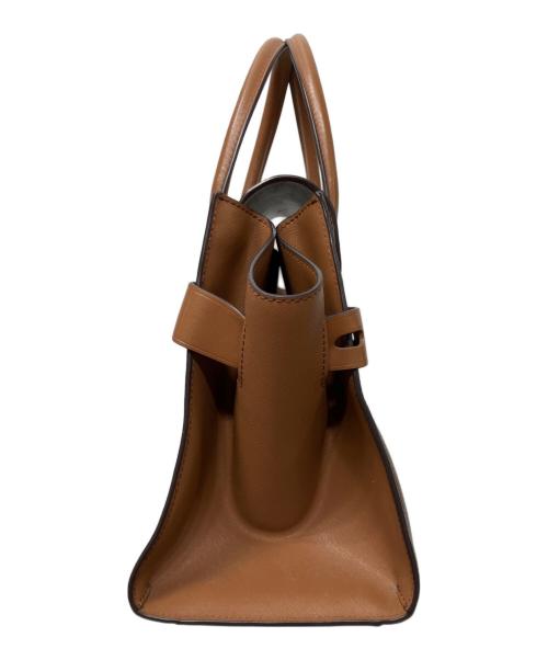 MICHAEL KORS（マイケル・コース）MICHAEL KORS (マイケル・コース) レザーショルダーバッグ ブラウンの古着・服飾アイテム