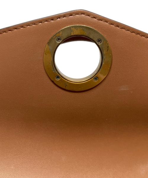 MICHAEL KORS（マイケル・コース）MICHAEL KORS (マイケル・コース) レザーショルダーバッグ ブラウンの古着・服飾アイテム