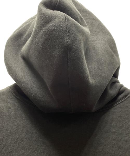 NIKE（ナイキ）NIKE (ナイキ) SUPREME (シュプリーム) Leather Applique Hooded Sweatshirt ブラック サイズ:Lの古着・服飾アイテム
