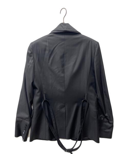 JOHN GALLIANO（ジョンガリアーノ）JOHN GALLIANO (ジョンガリアーノ) テーラードジャケット ブラック サイズ:48の古着・服飾アイテム
