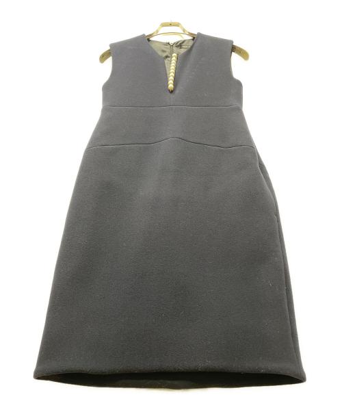 YOKO CHAN（ヨーコチャン）YOKO CHAN (ヨーコチャン) ノースリーブワンピース ネイビー サイズ:38の古着・服飾アイテム