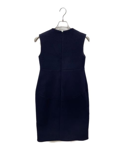 YOKO CHAN（ヨーコチャン）YOKO CHAN (ヨーコチャン) ノースリーブワンピース ネイビー サイズ:38の古着・服飾アイテム