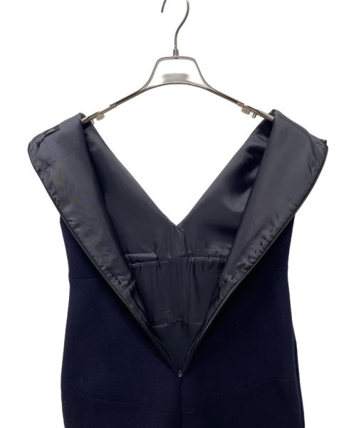 YOKO CHAN（ヨーコチャン）YOKO CHAN (ヨーコチャン) ノースリーブワンピース ネイビー サイズ:38の古着・服飾アイテム