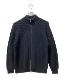 BATONER（バトナ―）の古着「SIGNATURE DRIVERS KNIT」｜ブラック