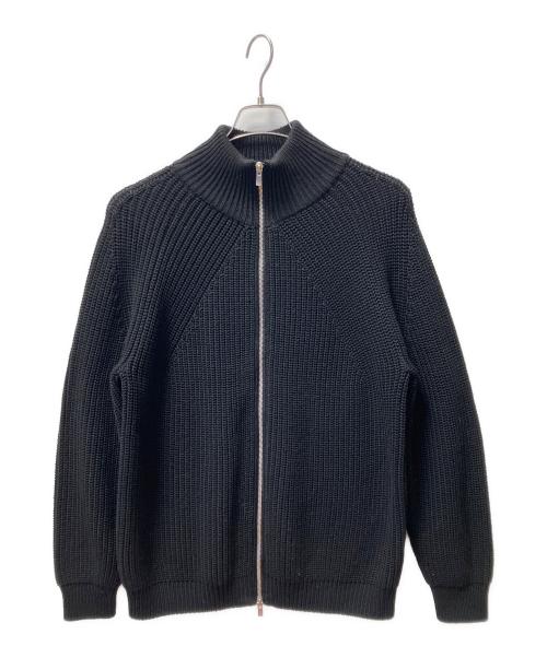 BATONER（バトナ―）BATONER (バトナ―) SIGNATURE DRIVERS KNIT ブラック サイズ:2の古着・服飾アイテム