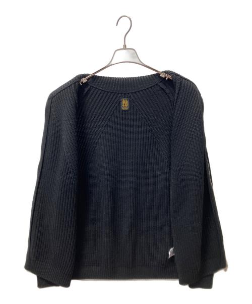 BATONER（バトナ―）BATONER (バトナ―) SIGNATURE DRIVERS KNIT ブラック サイズ:2の古着・服飾アイテム