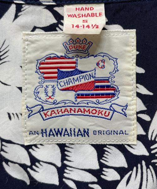 KAHANAMOKU（カハナモク）KAHANAMOKU (カハナモク) 東洋エンタープライズ (トウヨウエンタープライズ) DUKE KAHANAMOKU SPECIAL EDITION “DUKE'S PINEAPPLE” ネイビー サイズ:Sの古着・服飾アイテム