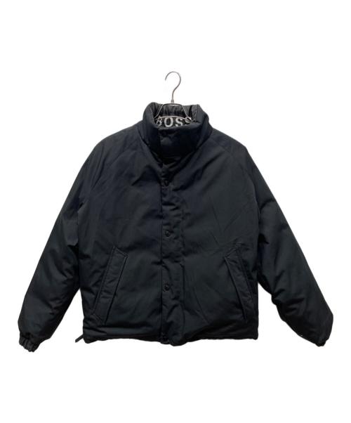 BOSS HUGO BOSS（ボス ヒューゴボス）BOSS HUGO BOSS (ボス ヒューゴボス) リバーシブルダウンジャケット ブラック サイズ:56の古着・服飾アイテム