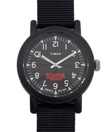 TIMEX×STRANGER THINGS（タイメックス×ストレンジャーシングス）の古着「シングス ウォッチ」｜ブラック