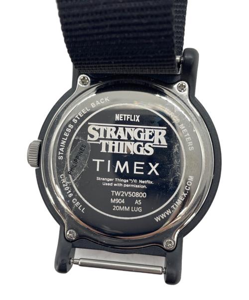 TIMEX（タイメックス）TIMEX (タイメックス) STRANGER THINGS (ストレンジャーシングス) シングス ウォッチ ブラックの古着・服飾アイテム