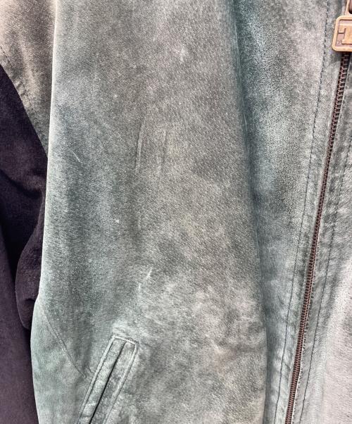 DISNEY（ディズニー）DISNEY (ディズニー) スタジャン グリーン×ブラック サイズ:Mの古着・服飾アイテム