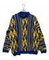 Coogi（クージー）の古着「厚手ニット」｜ブルー×イエロー