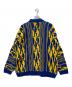 Coogi (クージー) 厚手ニット ブルー×イエロー サイズ:3XL：10000円