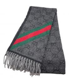 GUCCI（グッチ）の古着「マフラー」｜ブラック