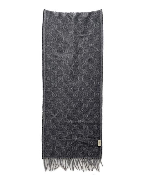 GUCCI（グッチ）GUCCI (グッチ) マフラー ブラックの古着・服飾アイテム