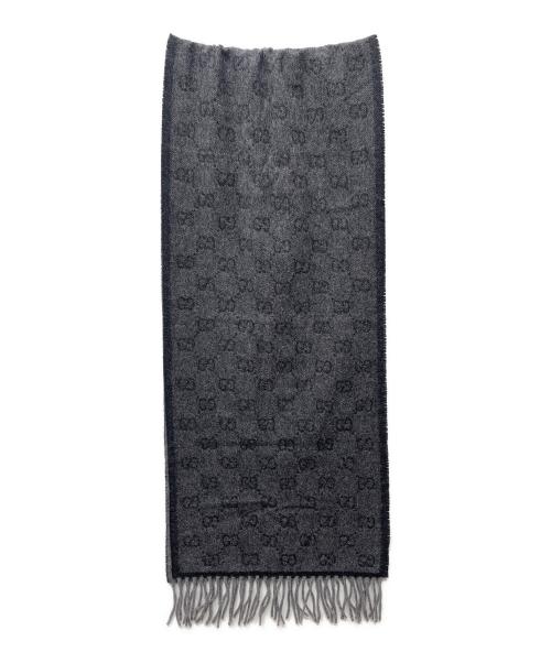 GUCCI（グッチ）GUCCI (グッチ) マフラー ブラックの古着・服飾アイテム