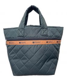 LeSportsac（レスポートサック）の古着「キルティングトートバッグ」｜グリーン