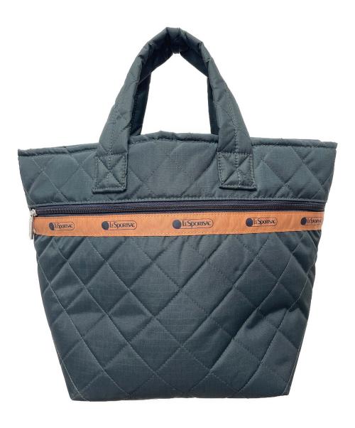 LeSportsac（レスポートサック）LeSportsac (レスポートサック) キルティングトートバッグ グリーンの古着・服飾アイテム