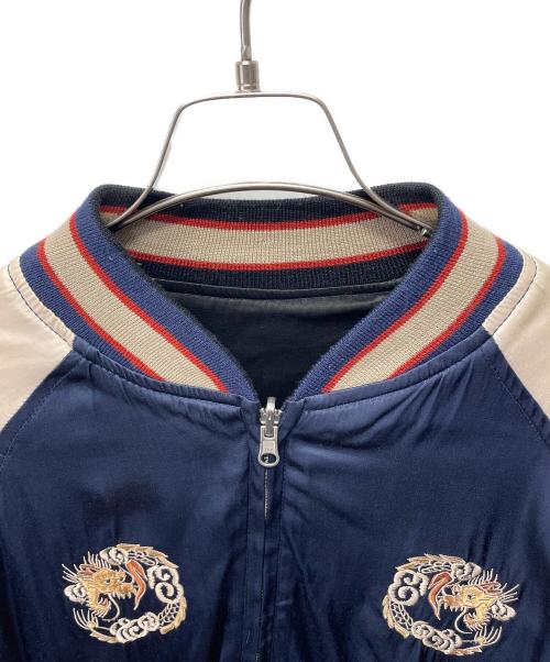 HOUSTON（ヒューストン）HOUSTON (ヒューストン) スカジャン ネイビー サイズ:Mの古着・服飾アイテム