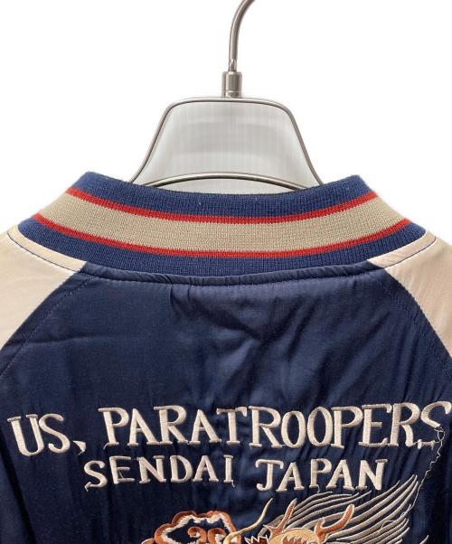 HOUSTON（ヒューストン）HOUSTON (ヒューストン) スカジャン ネイビー サイズ:Mの古着・服飾アイテム