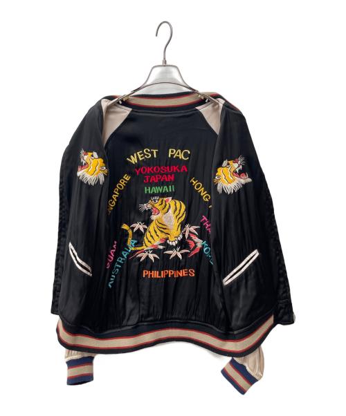HOUSTON（ヒューストン）HOUSTON (ヒューストン) スカジャン ネイビー サイズ:Mの古着・服飾アイテム