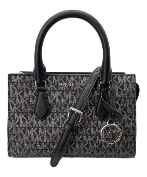 MICHAEL KORS（マイケル・コース）MICHAEL KORS (マイケル・コース) SHEILA SM CZ SATCHEL ブラックの古着・服飾アイテム
