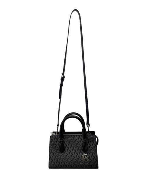 MICHAEL KORS（マイケル・コース）MICHAEL KORS (マイケル・コース) SHEILA SM CZ SATCHEL ブラックの古着・服飾アイテム