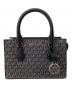 MICHAEL KORS (マイケル・コース) SHEILA SM CZ SATCHEL ブラック：10000円
