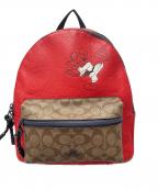 COACH×DISNEYコーチ×ディズニー）の古着「リュック」｜レッド