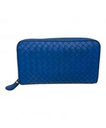 BOTTEGA VENETA（ボッテガベネタ）の古着「ラウンドファスナー財布」｜ブルー