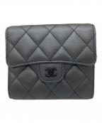 CHANELシャネル）の古着「SO BLACK コンパクトウォレット」｜ブラック