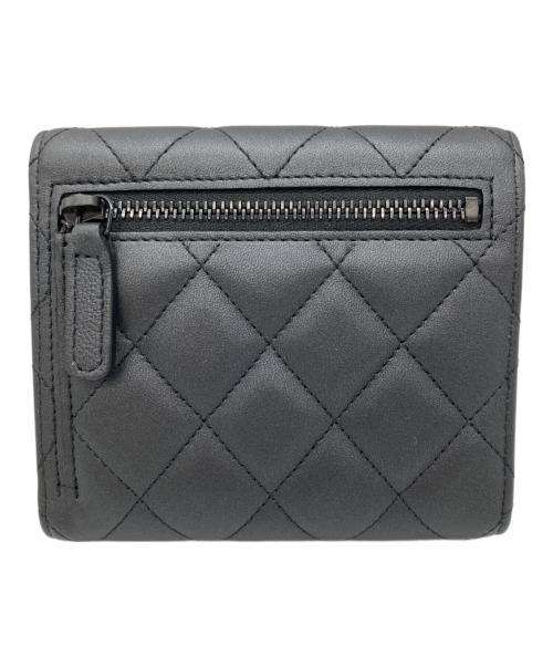 CHANEL（シャネル）CHANEL (シャネル) SO BLACK コンパクトウォレット ブラックの古着・服飾アイテム
