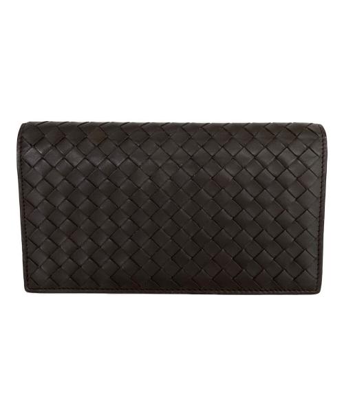 BOTTEGA VENETA（ボッテガベネタ）BOTTEGA VENETA (ボッテガベネタ) 長財布 ブラウンの古着・服飾アイテム