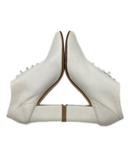 CELINE（セリーヌ）CELINE (セリーヌ) レースアップブーティ アイボリー サイズ:36.5の古着・服飾アイテム