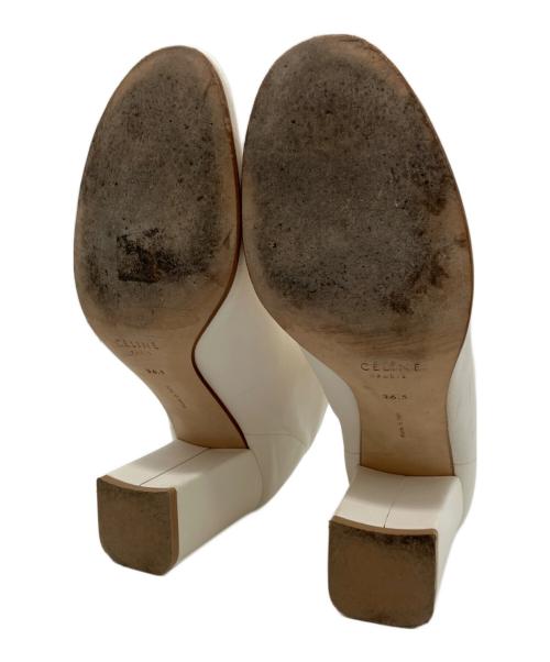 CELINE（セリーヌ）CELINE (セリーヌ) レースアップブーティ アイボリー サイズ:36.5の古着・服飾アイテム