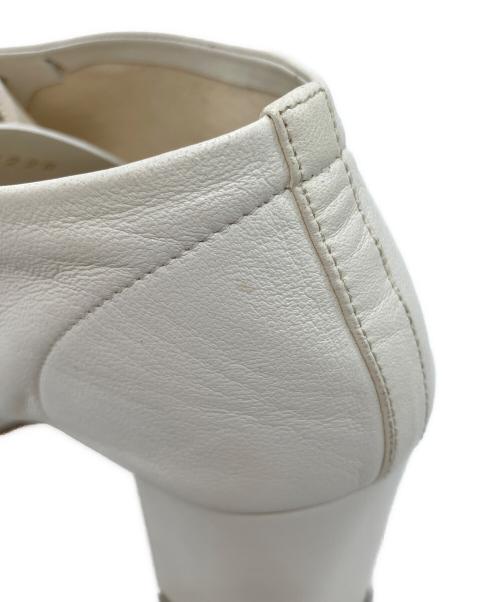 CELINE（セリーヌ）CELINE (セリーヌ) レースアップブーティ アイボリー サイズ:36.5の古着・服飾アイテム