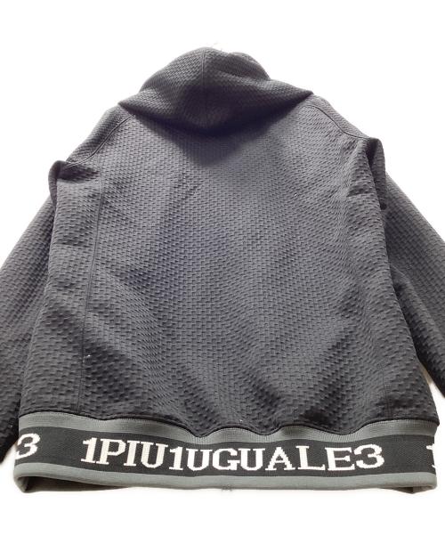 1piu1uguale3 SPORT（ウノ ピゥ ウノ ウグァーレ トレ）1piu1uguale3 SPORT (ウノ ピゥ ウノ ウグァーレ トレ) ジップパーカー ブラック サイズ:4（Mサイズ相当）の古着・服飾アイテム