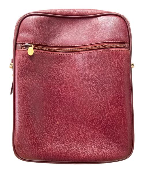 Cartier（カルティエ）Cartier (カルティエ) ショルダーバッグ ボルドーの古着・服飾アイテム