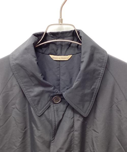 HERMES（エルメス）HERMES (エルメス) フェイクレザー切替中綿ステンカラーコート ブラック サイズ:50の古着・服飾アイテム