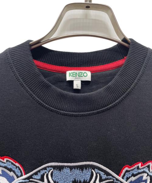 KENZO（ケンゾー）KENZO (ケンゾー) CLASSIC TIGER CREW NECK SWEAT ブラック サイズ:Sの古着・服飾アイテム