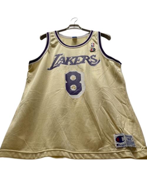 Champion（チャンピオン）Champion (チャンピオン) LAKERS/コービー・ブライアント ゲームシャツ ゴールド サイズ:FREEの古着・服飾アイテム