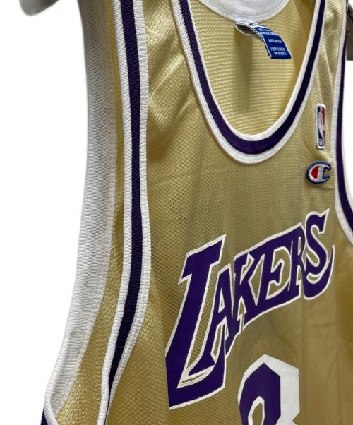 Champion（チャンピオン）Champion (チャンピオン) LAKERS/コービー・ブライアント ゲームシャツ ゴールド サイズ:FREEの古着・服飾アイテム