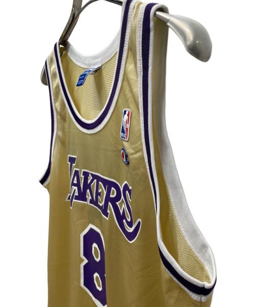 Champion（チャンピオン）Champion (チャンピオン) LAKERS/コービー・ブライアント ゲームシャツ ゴールド サイズ:FREEの古着・服飾アイテム