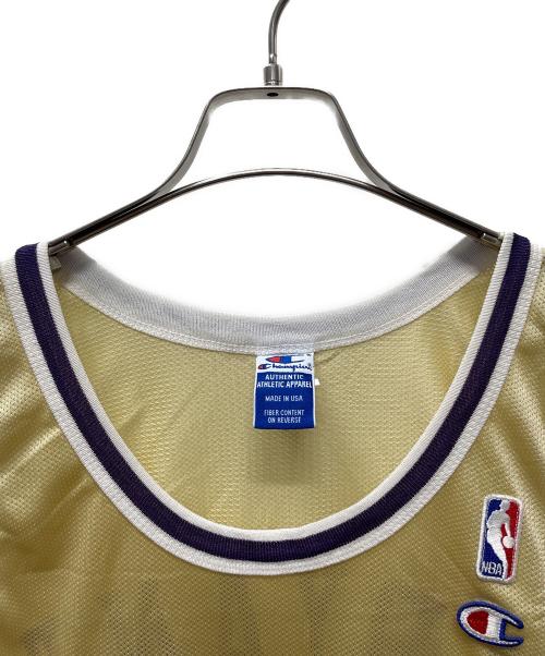 Champion（チャンピオン）Champion (チャンピオン) LAKERS/コービー・ブライアント ゲームシャツ ゴールド サイズ:FREEの古着・服飾アイテム